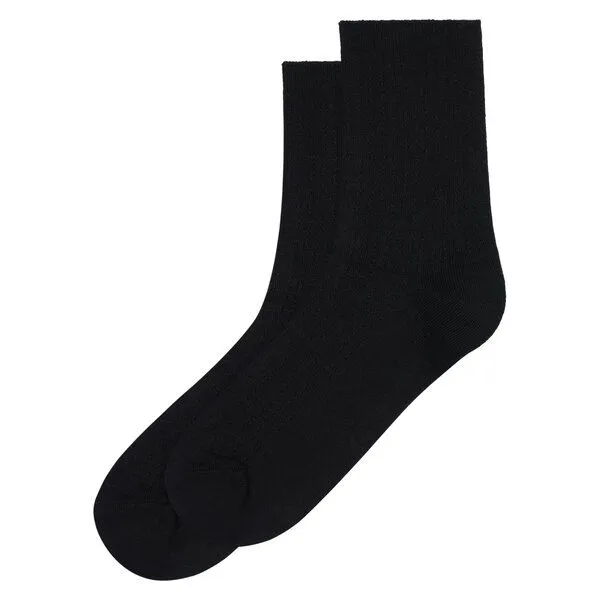 KnowledgeCotton Apparel KnowledgeCotton Apparel 1-Pack Socken CABLE Strukturstrick aus Bio-Baumwolle und recyceltem Polyester, Schwarz (black-jet), – Produktbild 1 von 2