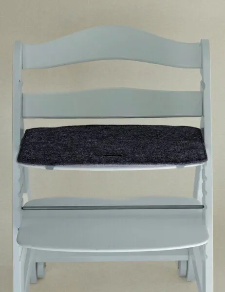 easy and green easy and green Hochstuhl Sitzkissen kompatibel mit Hauck Hochstühlen aus Wollfilz, Anthrazit, – Produktbild 3 von 3
