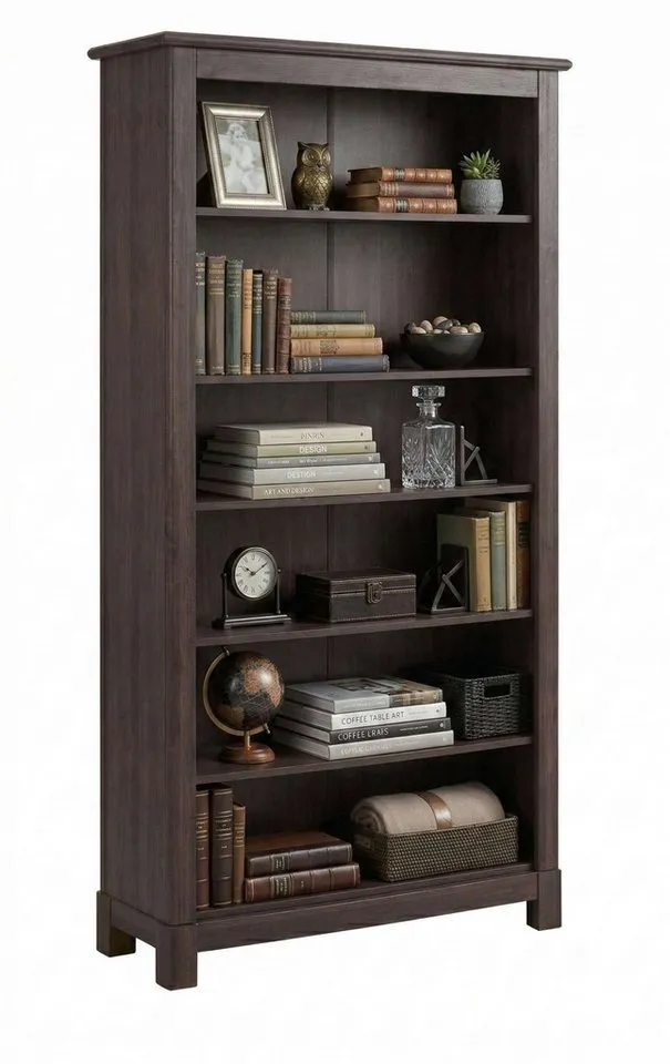OTTO home Bücherregal Rauna, aus massiver Kiefer, Breite 96 cm, FSC® zertifiziert, Braun, – Produktbild 3 von 8