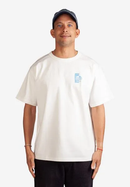 DillySocks DillySocks T-Shirt „Dilly Paradise Resort“, Beige, – Produktbild 1 von 4