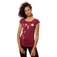 FellHerz FellHerz Damen T-Shirt Schaukelmädchen Bio & Fair & Vegan, Ruby (rot), – Produktbild 1 von 2