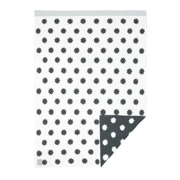 Lässig Lässig Babydecke Little Chums Stars White 100 % Bio-Baumwolle 70 x100 cm – Produktbild 1 von 4
