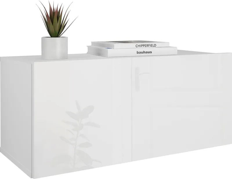 OTTO home Garderobenschrank Paris Kleine Garderobe Wandschrank 70 cm breit, 1 Klappe, Weiß, – Produktbild 1 von 5