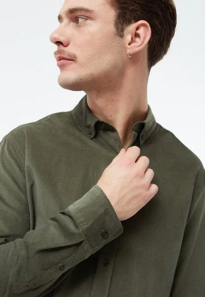 Givn Berlin Cordhemd Modell: Fabio, Dark khaki, – Produktbild 5 von 5