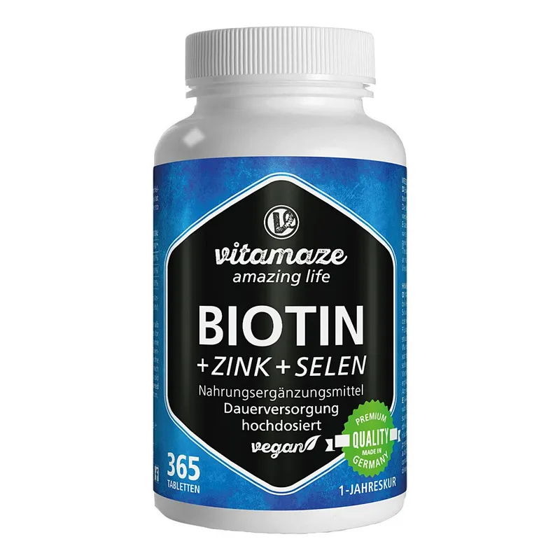 vitamaze Vitamaze Biotin 10 mg hochdosiert+Zink+Selen – Produktbild 1 von 1