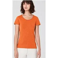 HempAge HempAge Damen T-Shirt mit Rollsaum Hanf/Bio-Baumwolle, Nectarine (orange), – Produktbild 1 von 1