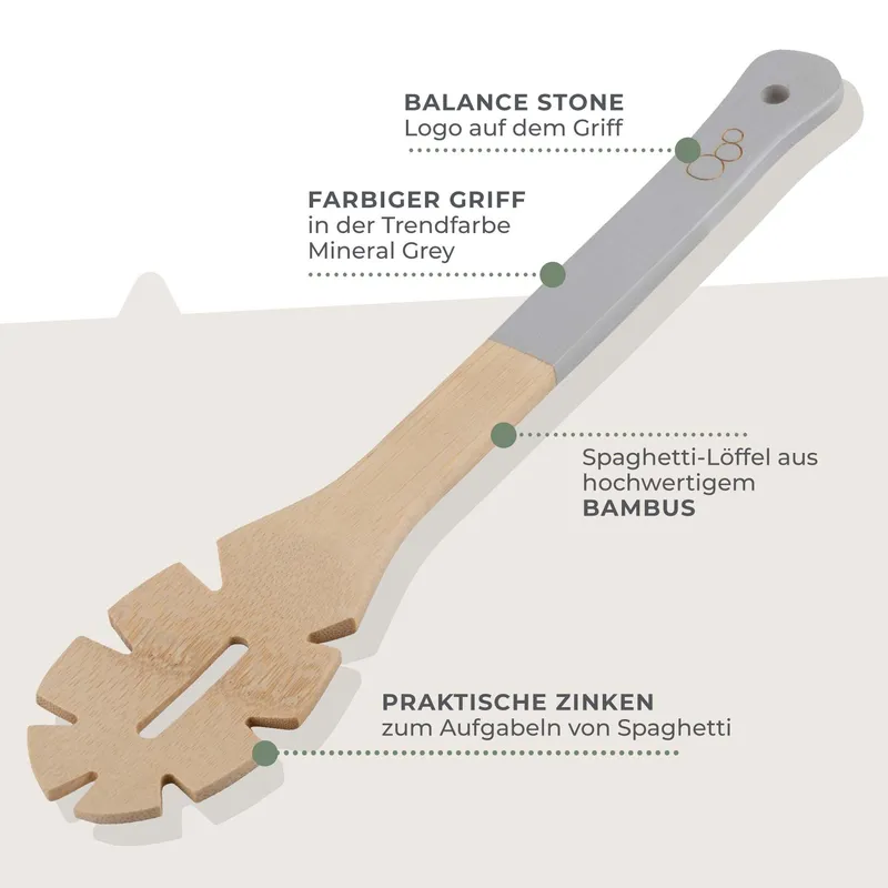 Fackelmann Fackelmann Spaghettilöffel Balance, Bambus – Produktbild 1 von 3