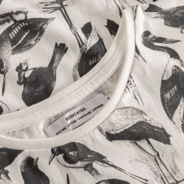 Dedicated DEDICATED Visby T-Shirt birds – Produktbild 3 von 3