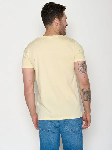 GreenBomb GREENBOMB Pelican Paradise Guide - Sportliches T-Shirt aus Bio-Baumwolle / hochwertiger Print / GOTS / Fair & Vegan, Weiß (vanilleeis), – Produktbild 4 von 4