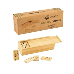 pandoo pandoo Domino Doppel 6 aus Bambus | Legespiel mit 28 Dominosteinen – Produktbild 1 von 1