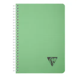 Clairefontaine Clairefontaine Spiralbuch A5 karriert 90 Blatt Salbeigrün – Produktbild 1 von 1