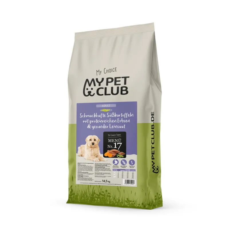 MyPetClub MyPetClub Vegan / Vegetarisches getreidefreies Hundefutter, Sensitiv & Hypoallergen 14,5 kg – Produktbild 1 von 2