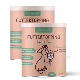 Hunderunde Hunderunde Futtertopping - Haut & Fell - Glänzendes Fell, Gesunde Haut, Natürliche Zutaten, vegan 500 g – Produktbild 1 von 1