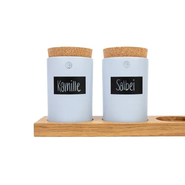 klotzaufklotz klotzaufklotz Vorratsdosenregal Eiche, Brown, – Produktbild 7 von 8