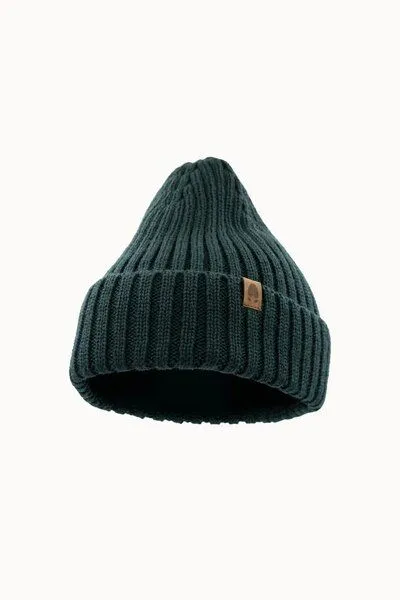 Kopyto Kopyto LUCHS – Gerippte Merino-Mütze aus 100 % RWS-Merinowolle, Dunkelgrün, – Produktbild 5 von 5