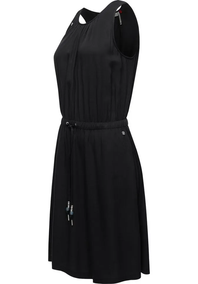 ragwear ragwear Blusenkleid Sanai stylisches Sommerkleid mit verspielten Details, Schwarz, – Produktbild 2 von 2