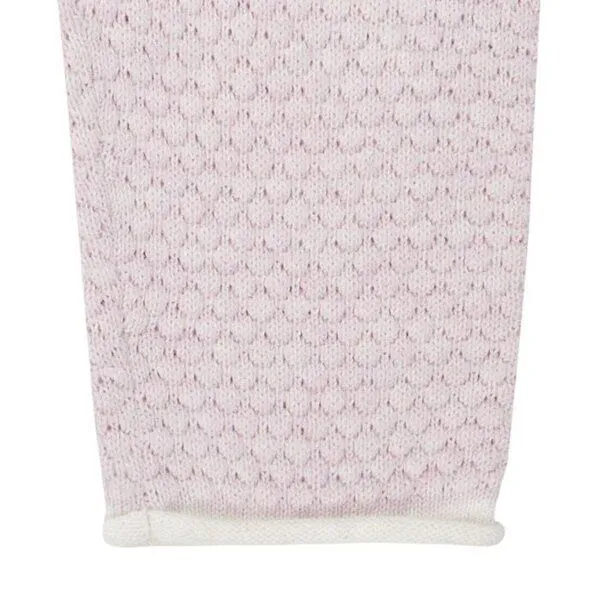 Sense Organics sense-organics Baby-Strickleggings Wabenmuster Pablo in rose von Sense Organics GOTS – Produktbild 4 von 4