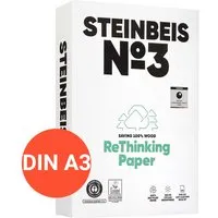 Steinbeis 500 Blatt Steinbeis Recycling-Kopierpapier "No.3, PureWhite" DIN A3 – Produktbild 1 von 1