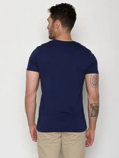GreenBomb GreenBomb Bike Jacques Guide - Sportliches T-Shirt aus Bio-Baumwolle, Blau (marineblau), – Produktbild 5 von 5
