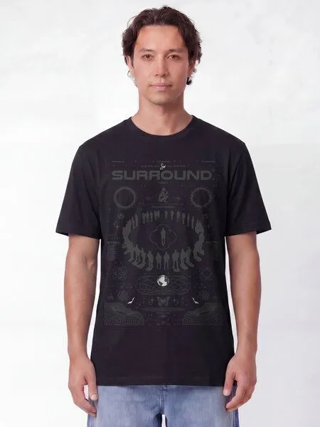 watapparel watapparel T-Shirt Unisex Surround, Black, – Produktbild 2 von 2
