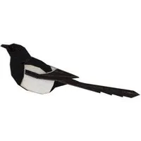 BeWooden BeWooden Holzbrosche Magpie Brooch – handgefertigte Holz-Brosche mit Elstermotiv – Produktbild 1 von 1