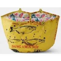 REFISHED fair fashion REFISHED fair fashion Tasche 'SOULMATE WATERPROOF' Limitierte Edition! - upcycelte Fischfuttersäcke, #fish gelb-dollar/#wp melon, – Produktbild 3 von 3