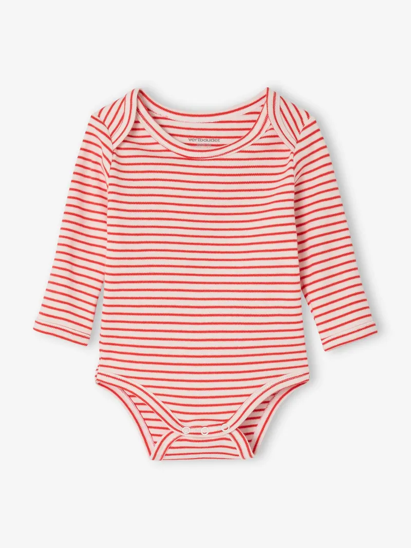Vertbaudet 5er-Pack Baby Langarm-Bodys, Blau, – Produktbild 3 von 4