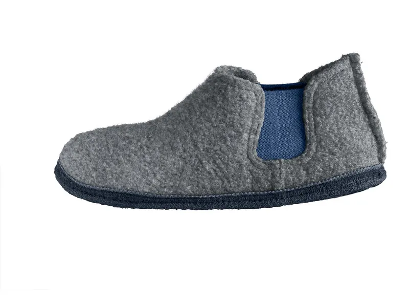 Kitz-Pichler Kitz-Pichler Hausschuh 'Hütten-Chelsea' grau meliert/blau – Produktbild 1 von 1