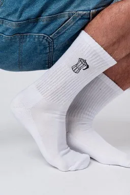 Coffee Fashion Coffee Fashion Espressokocher | Bestickte Bio Baumwoll Socken – Produktbild 1 von 1