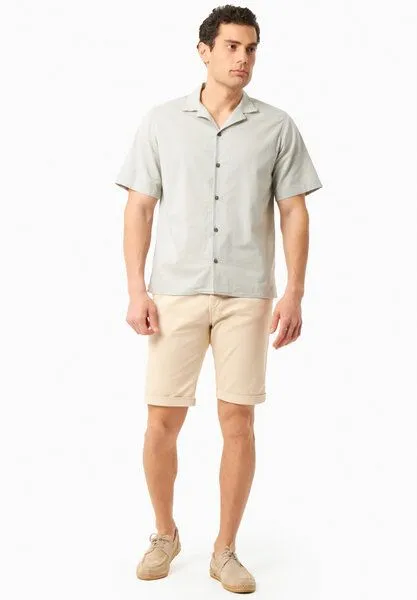 ORGANICATION ORGANICATION Regular-Fit Shorts aus Bio-Baumwolle, Beige, – Produktbild 1 von 3