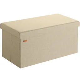 Casaria® Sitzbank Beige 76x38x38cm MDF faltbar – Produktbild 1 von 1