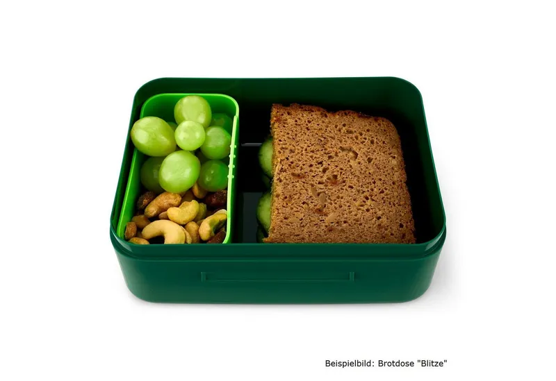 Ergobag Ergobag Trinkflasche Kunststoff Brotdose Blaulicht, Brotbox, Lunchbox, Pausenbox, Snackbox, Blau, – Produktbild 4 von 4