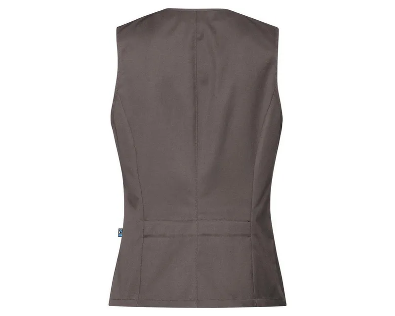 GREIFF GREIFF Anzugweste Greiff GASTRO MODA Damen Kellner-Weste Revers Regular Fit Taupe, Taupe, – Produktbild 1 von 2