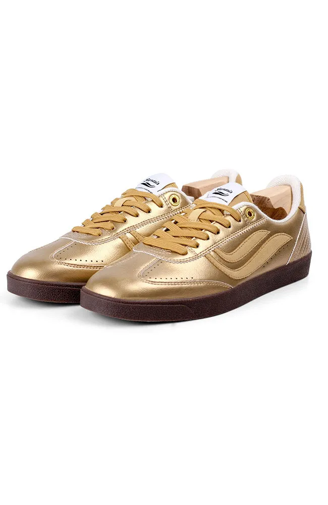 Genesis Genesis Damen vegan Sneaker G-Volley Metallic Gold, Gold, – Produktbild 1 von 2