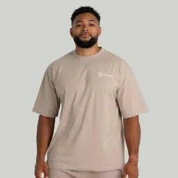 GymBeam OG1 STRIX Oversized T-Shirt in Taupe XL – Produktbild 1 von 1