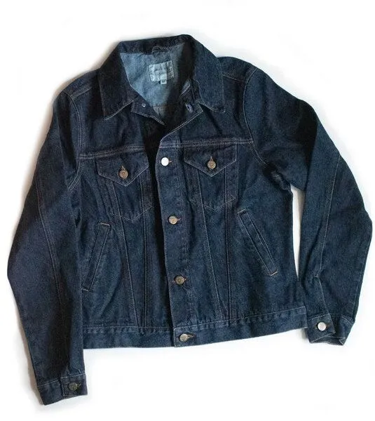 Will's Vegan Shop Will's Vegan Shop Damen Jeansjacke aus recyceltem Denim, Dark blue (blau), – Produktbild 1 von 4
