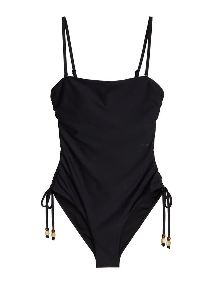 Marc O'Polo Marc O'Polo Badeanzug Abstract Floral Schwimmanzug, Einteiler, Schwarz, – Produktbild 2 von 4
