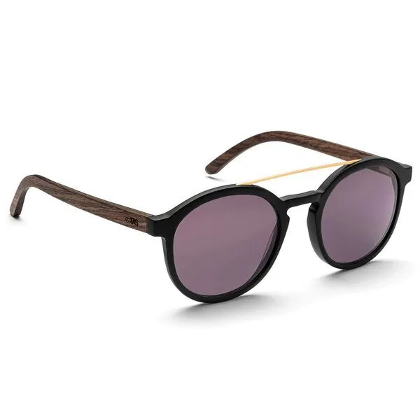 TAKE A SHOT TAKE A SHOT Sonnenbrille Frank Walnussholz, Schwarz, – Produktbild 2 von 4