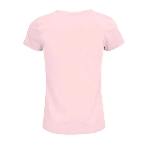 Sol's Sol's Damen T-Shirt Kurzarm Rundhals aus Bio - Baumwolle, Pale pink, – Produktbild 3 von 4