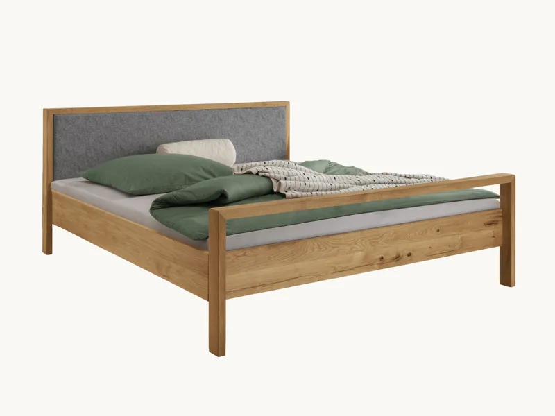 allnatura allnatura Massivholzbett "Capania" - Schnäppchen 2127-03369 | 140x200 cm | hohes Fußteil | Massivholz – Produktbild 2 von 2