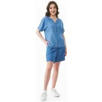 ORGANICATION ORGANICATION Shorts aus TENCEL Lyocell in Denim-Optik – Produktbild 1 von 1