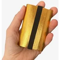ANDERS & KOMISCH ANDERS & KOMISCH Kartenetui mit Münzfach - Reise Geldbeutel - A&K TINY Gold, Schwarz, – Produktbild 1 von 1