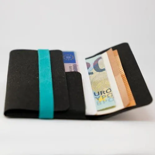 ANDERS & KOMISCH ANDERS & KOMISCH Minimalistisches Karten Portemonnaie mit Münzfach - TINY Wallet, Mint, – Produktbild 2 von 4