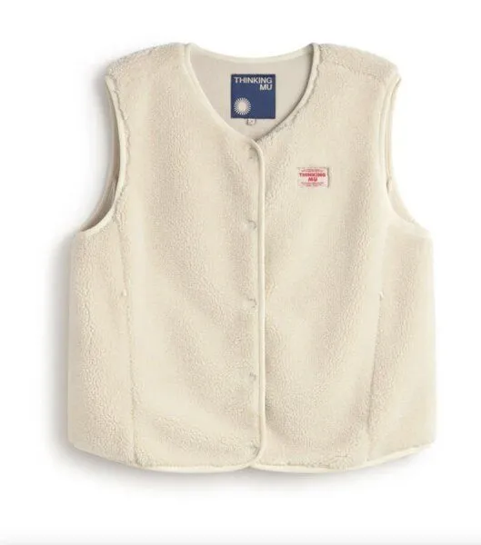 thinking mu thinking mu Jay Vest, Weiß (ivory), – Produktbild 3 von 4