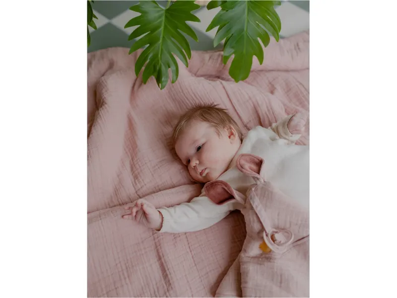 BIBS BIBS Schnuffeltuch 3-lagig Cuddle Kangaroo Desert Maße 40 x 40 cm, Rosa, – Produktbild 2 von 2