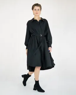 keijn keijn Hemdkleid VASYA - Hemdkleid aus Twill-Tencel mit verdeckter Knopfleiste und schmalem Gürtel – Produktbild 1 von 1