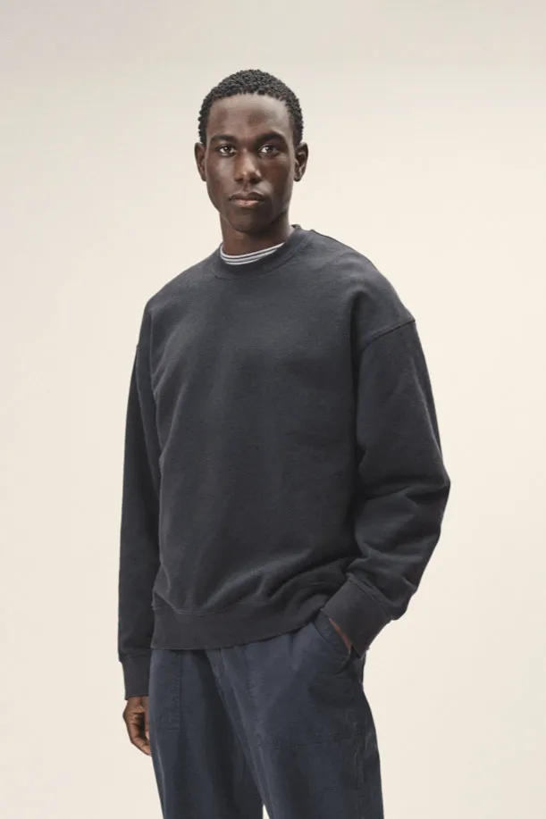 WOTE WOTE Herren vegan Oversized Sweatshirt Dunkelblau, Extra dunkelblau, – Produktbild 2 von 2
