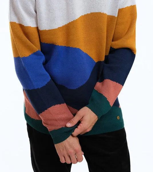 Gary Mash GARY MASH Strickpullover James aus Biobaumwolle, Fields (mehrfarbig), – Produktbild 4 von 4