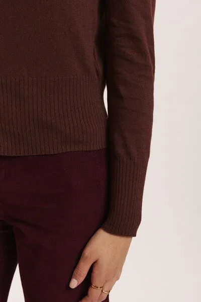 Tranquillo Tranquillo Cardigan Linaa aus Biobaumwolle, Shaved chocolate, – Produktbild 5 von 6
