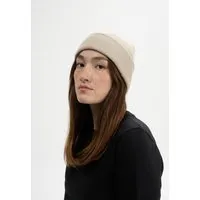 MELA MELA Feinstrick Mütze Style HIMMAT aus 100% Bio-Baumwolle, Kiesel melange, – Produktbild 1 von 1